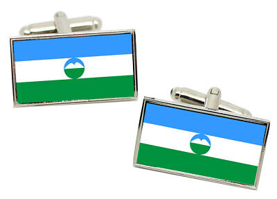 Orenburg City Russia Gold-tone Flag Cufflinks Orenburg City Russia Gold-tone Flag Cufflinks