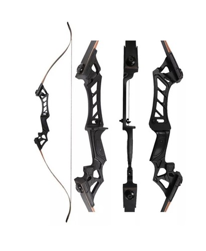 Archery 60-70lb 60'' Takedown Recurve Bow Metal Riser Hunting / Target
