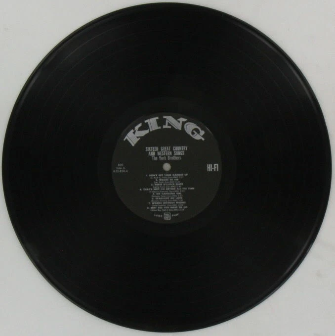 THE YORK BROTHERS 16 Great Country Western Songs KING Original CLEAN Mono Vinyl - Image 3 of 3