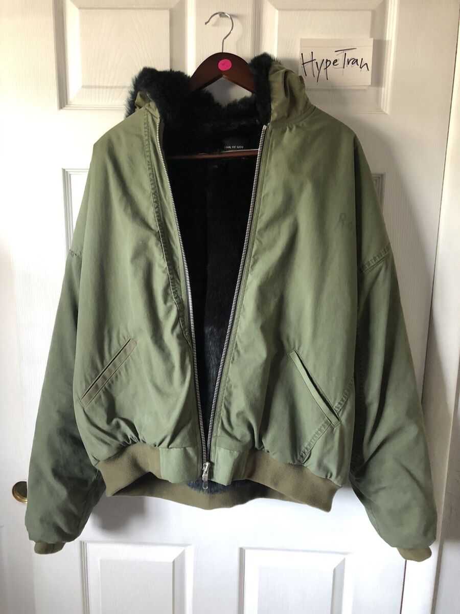 Fear Of God Faux Fur Military Vintage Jacket Fifth Fear Of God Faux Fur Military Vintage Jacket Fifth