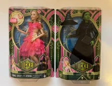 Mattel Wicked Movie Glinda & Elphaba Dolls (MISPRINT ERROR WICKED.COM) New 2024