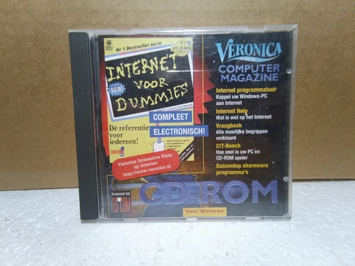 Internet voor Dummies CD-ROM Veronica Computer Magazine 1995 Dutch Windows NOS