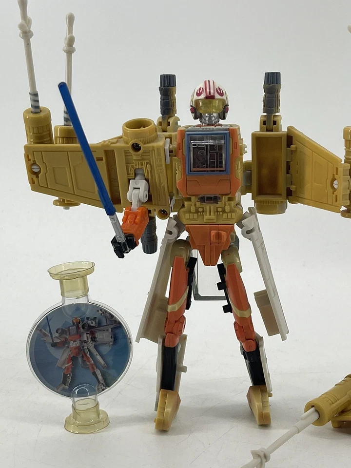 Transformers Star Wars Luke Skywalker X-Wing Completo Con Manual Envío Rápido Foto 2 de 4