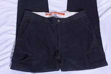 Spoke Cargo Pants Trousers Build A 32" Waist Unfinished Leg Belt Navy Blue Rare!