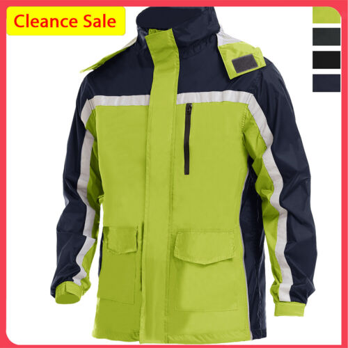 Veste de travail réutilisable sécurité réfléchissante imperméable à l'eau bombardier veste imperméable veste - Photo 1/60