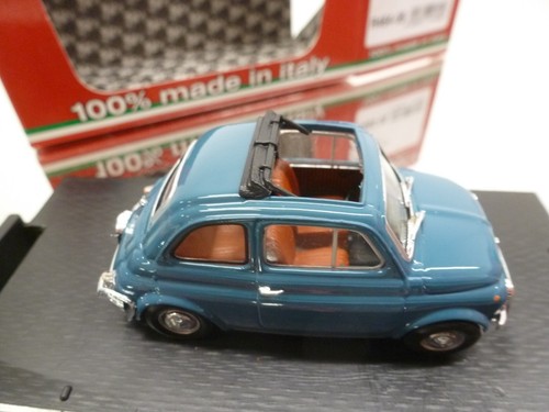 BRUMM R464-06 FIAT 500L 500 OPEN TOP 1968 - BLUE I 1:43 - GOOD IN BOX - Picture 6 of 7