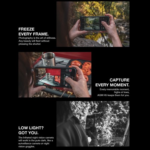 AGM H5 Pro Rugged Phone 6Gb + 128Gb: 109dB Speaker + 20MP Night Vision Camera - Picture 8 of 11