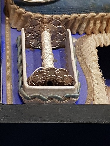 Antica Scatola Cofanetto In Legno Per Sarta Forbici Ditale Fine 800 Collezione - Foto 5 di 19