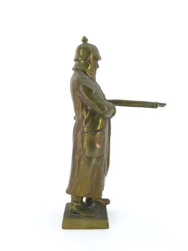 WWI Era Bronze Sculpture of a Soldier by Austrian Artist Hans Keck (1875-1941) - Picture 3 of 8