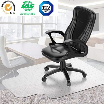 Under Desk Chair Mat Transparent Large Vinyl Floor Protector