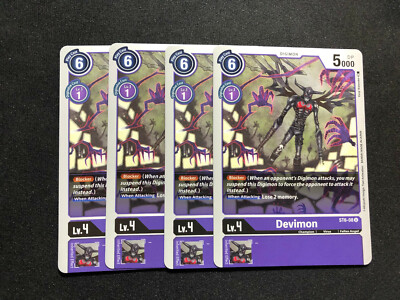 digimon devimon card Credit Card Skin Virus Digivolve Cost Bandai Digimon CCG (Series Hybrid