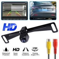 Metal Car License Plate Backup Reverse Rear View Camera Night Vision Waterproof