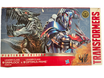 Transformers Platinum Edition Leader Class Grimlock & Optimus Prime 
