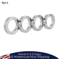 4pcs Stainless Steel Outdoor Rotatable Folding Ring Clasp Ring For Hiking Men