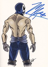 MANIK TJ PERKINS 4x6 AUTOGRAPHED Drawing Photo NEW Signed TNA WWE EXCLUSIVE