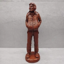 Red Mill Mfg Handcrafted WW2 Aviator / Pilot Figurine Handcrafted Wetherebee