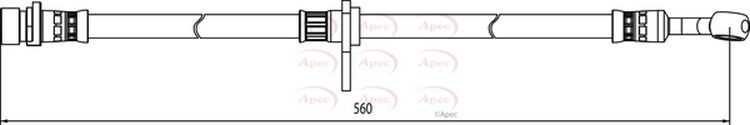 APEC Brake Hose Front Right - HOS3991