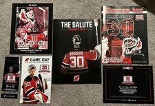 Camiseta Martin Brodeur Retiro y Gana Disco Edición Limitada Programas Diablos