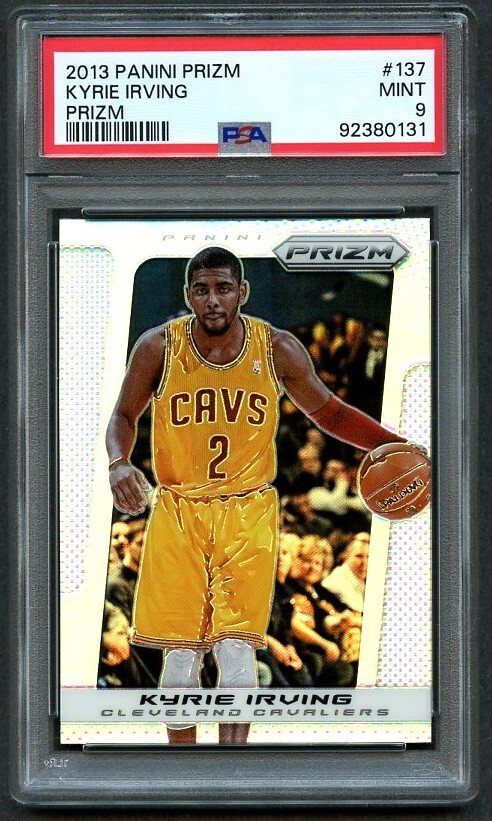 2013 Panini Prizm Silver Prizm KYRIE IRVING #137 PSA 9 MINT Cavaliers