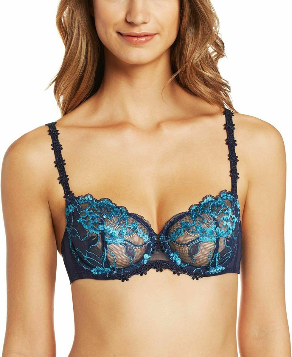 Soutien-gorge Simone Perèle Lumineuse FR95C/EU80C/UK36C - Tulle Brodé Nude - Neuf Avec étiquettes