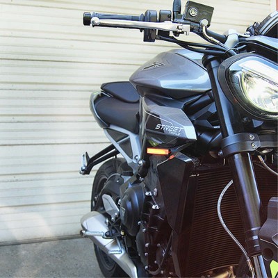 New Rage Cycles 2024 Triumph Street Triple Front Turn Signals STREET-FB-24
