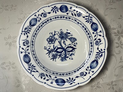 Kahla Porzellan, Zwiebelmuster Schale, 24.5 cm breit und 7.5 cm tief