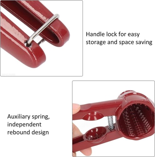 Nutcracker Heavy Duty Walnut Cracker red Shell Remover, Aluminium - Picture 7 of 7