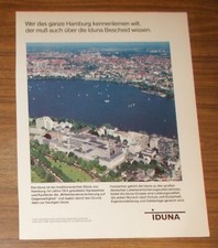 Seltene Werbung IDUNA VERSICHERUNG Luftbild Zentrale Hamburg 1983