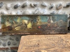 Belle Painting Oil on Canvas 1900 Still Life Pear Fruit Signed to Identify