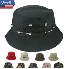Outdoor Fashion Bucket Hat Cap Fishing Camping Brim Hat Visor Sun Summer US