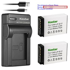 Kastar Battery Slim USB Charger for Canon LP-E17 LPE17 Canon EOS 800D Rebel SL2