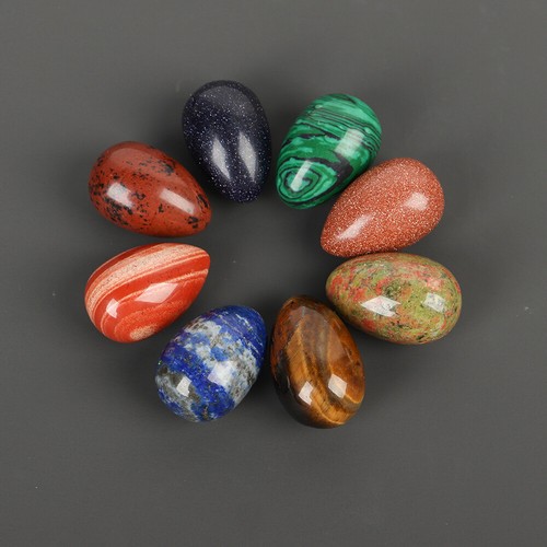 Natural Crystal Nuggets Stone Easter Eggs Polished Mineral Gemstone Collection - Picture 8 of 30