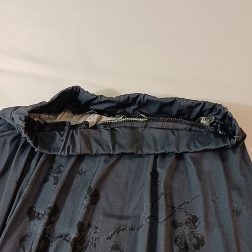 Lily By Firmiana Women's Elastic Waist Black & White Floral A-Line Skirt Size XL - Imagen 5 de 14