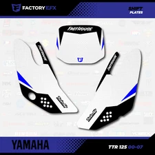 Blue Shift Racing Number Plate Graphics fits 00-07 YAMAHA TTR125 Sticker TTR 125