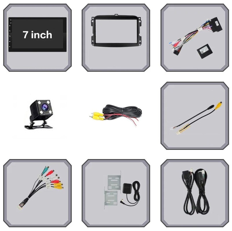 Autoradio Android Fiat 500L 8/128gb 2012-2017 Stereo Auto Touch 7pollici CarPlay - Immagine 1