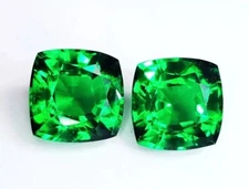 Cushion Cut Colombian Emerald Pair 20-22 Ct Natural Loose Gemstone EGL CERTIFIED
