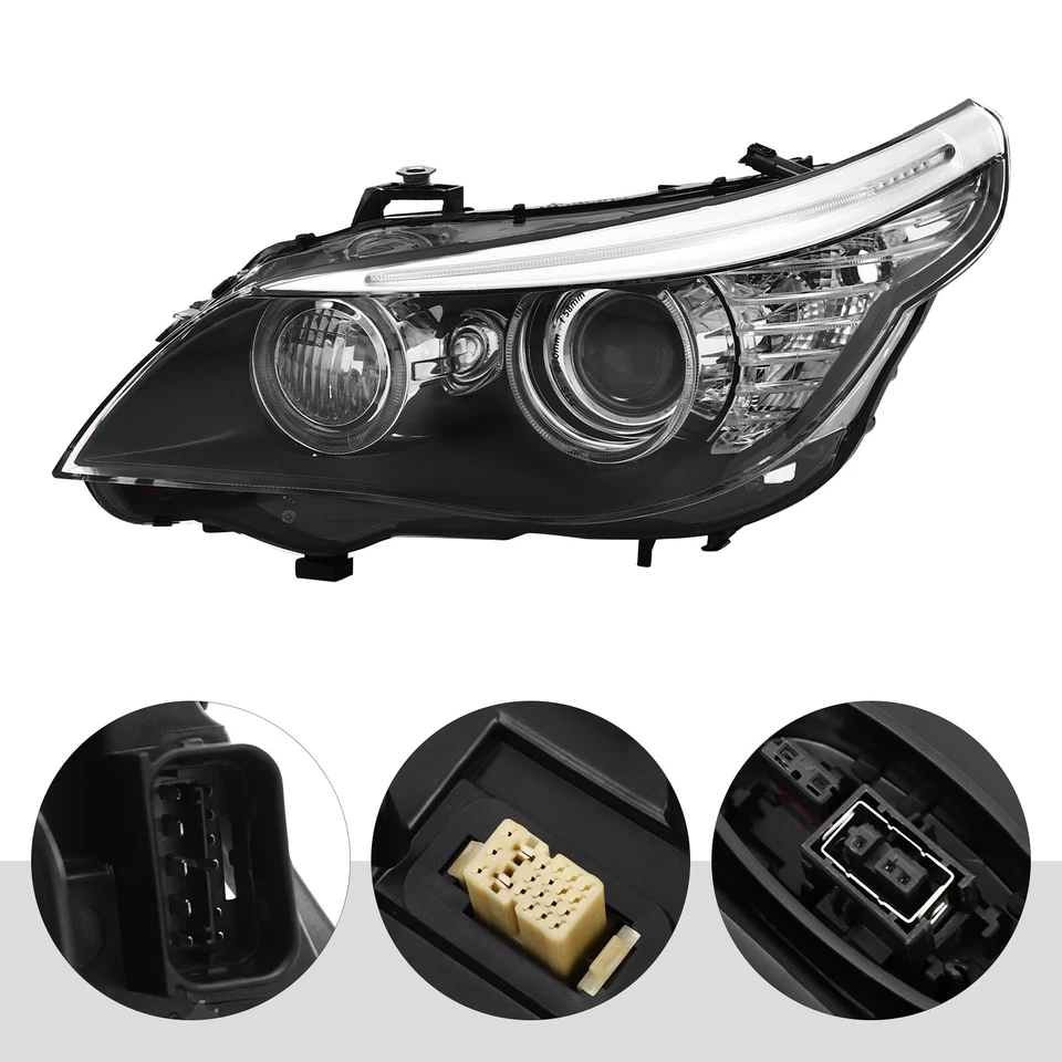 Headlight Fits 08-10 BMW 528i 535i E60 E61 Xenon/HID Headlight w/AFS Left Driver Foto 3 de 4