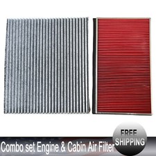 Combo set Engine Air Filter & Cabin Filter For NISSAN Pathfinder QX60 14-22