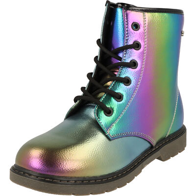 Mädchen Winterboots Bunt Indigo Schuhe Komfort Stiefel Tex 452-280 gefüttert NEU
