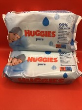 2pk Of Huggies Pure Baby Wipe 56 Wipe Per Pack