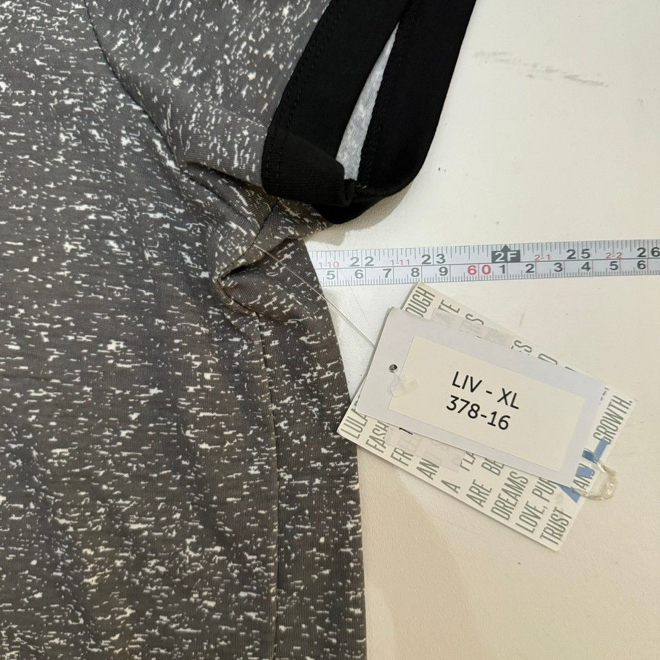 LuLaRoe Liv T XL Gray/Black Cap Sleeve Top NWT Women’s ‘MOTHERHOOD’ eBay