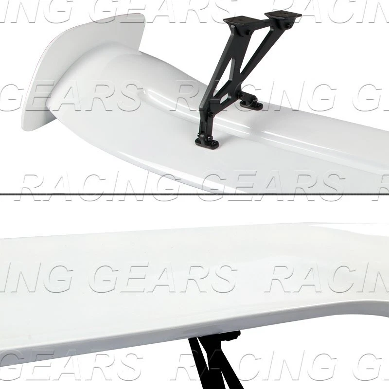 УНИВЕРСАЛЬНЫЙ 57 «GT КРЫЛО ДРАКОН-2 СТИЛЬ ОКРАШЕННЫЙ БЕЛЫЙ БАГАЖНИК РЕГУЛИРУЕМЫЙ СПОЙЛЕР КРЫЛО - Изображение 2 из 4