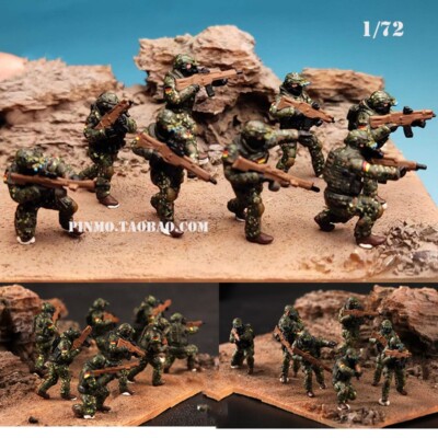 1/72 German KSK Special Commando 8 Soldiers Static Finished Model