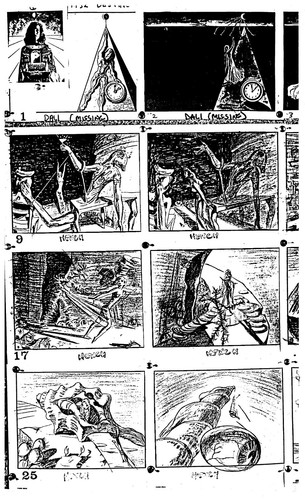 DISNEY / SALVADOR DALI "DESTINO" STORYBOARD COPIES FROM ORIGINAL STATS !