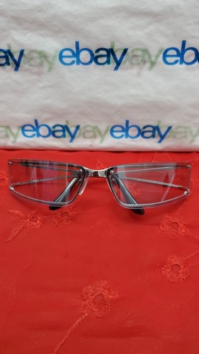 VERSUS L63 26M/294 Silver/Gray 67□13 115 Rectangle Sunglasses /Light Blue Lenses - Picture 24 of 24