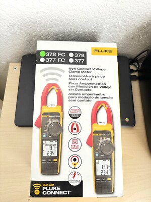 FLUKE 378 FC NON-CONTACT VOLTAGE CLAMP METER W/FIELD SENSE & IFLEX/FREE SHIPPING