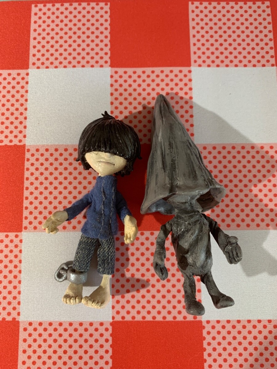 Little Nightmares Runaway Kid and Nome 4” and 5” Posable Art Doll OOAK