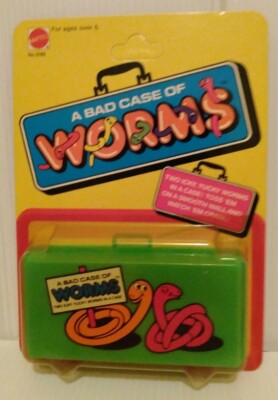 1981 Mattel Bad Case of Worms Vintage.  Collectible 80s Kids Toys New 