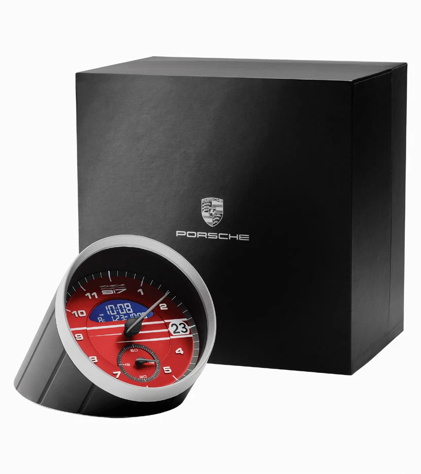 Porsche Lifestyle "Tisch-Uhr / Wecker – 917 Salzburg Design" #Sport Chrono-Uhr - Bild 3 von 3