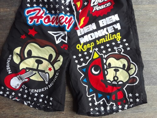 Pantaloncini Ben Ben Monkey Xl uomo colore pop esplosione miele amore pace stelle a5